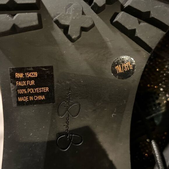 Jessica Simpson Deliah Womens Rhinestone Round Toe Ankle Boots - Picture 9 of 11